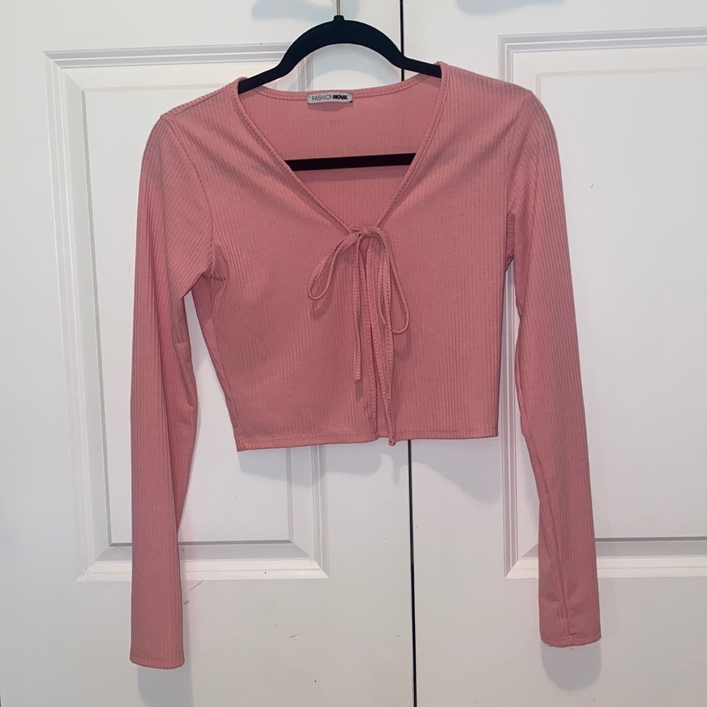Crop Tie-Front Cardigan